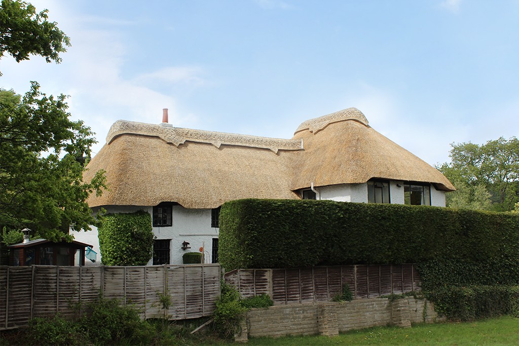 Water reed cottage in Canford Bottom